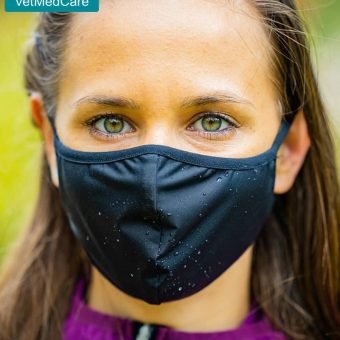 MNS Schutzmaske von ZAZA | Mund Nasen Form Schutzmaske | schwarz & hydrophob | 100% wiederverwendbar