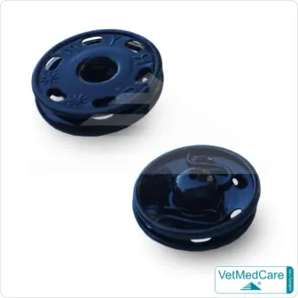 Snap fastener set | push buttons | black or transparent | VetMedCare® 12 Snap fastener set | black | VetMedCare®