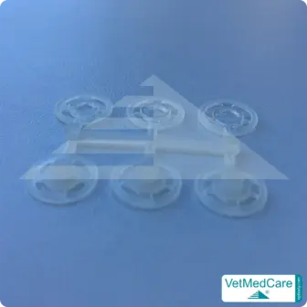 Snap fastener set | push buttons | black or transparent | VetMedCare® 11 Snap fastener set | transparent | VetMedCare®