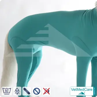 Dog bodysuit with legs | full body vest / coat / jacket / hoodie - especially for the female dog | VetMedCare® 17 Dog bodysuit with legs | full body vest / coat / jacket / hoodie - especially for the female dog | VetMedCare®