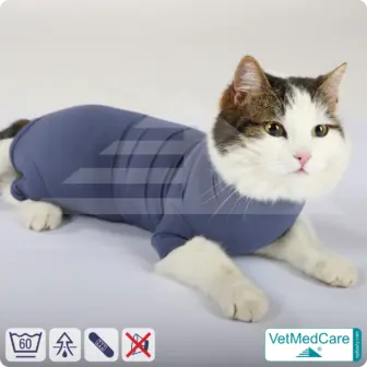 Cat bodysuit | recovery suit + wound protection specially developed for cats | VetMedCare® 17 Cat Bodysuit | Cat body + wound protection specially developed for cats | VetMedCare®
