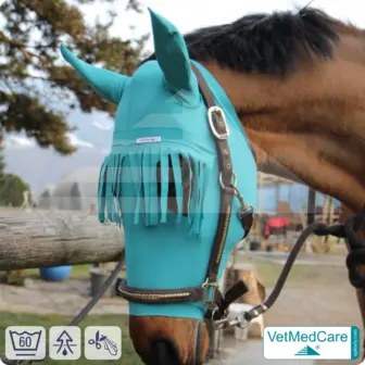Horse fly protection | insect repellent | head protection & ear protection with fringes | VetMedCare®