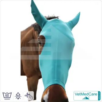 Horse head mask | Protection for eyes, head and ears - without eye cutout | Horse Head Ear Protector | VetMedCare® 6 Horse head mask | Protection for eyes, head and ears - without eye cutout | Horse Head Ear Protector | VetMedCare®