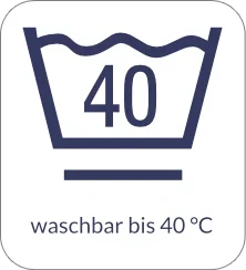 Waschbar bis 40 °C Icon
