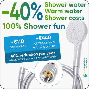 Ecoturbino shower adapter